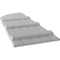 Ekena Millwork Americraft 5-Board (3 Batten) Wood Joined Board-n-Batten Shutters w/ Arch Top, ARW401BQ518X77PRH ARW401BQ518X77PRH - alternate 7